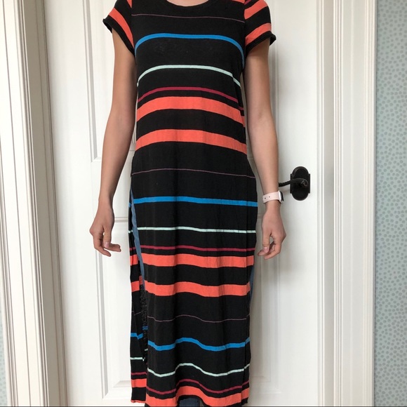 Free People striped Maxi Tee - Picture 1 of 6